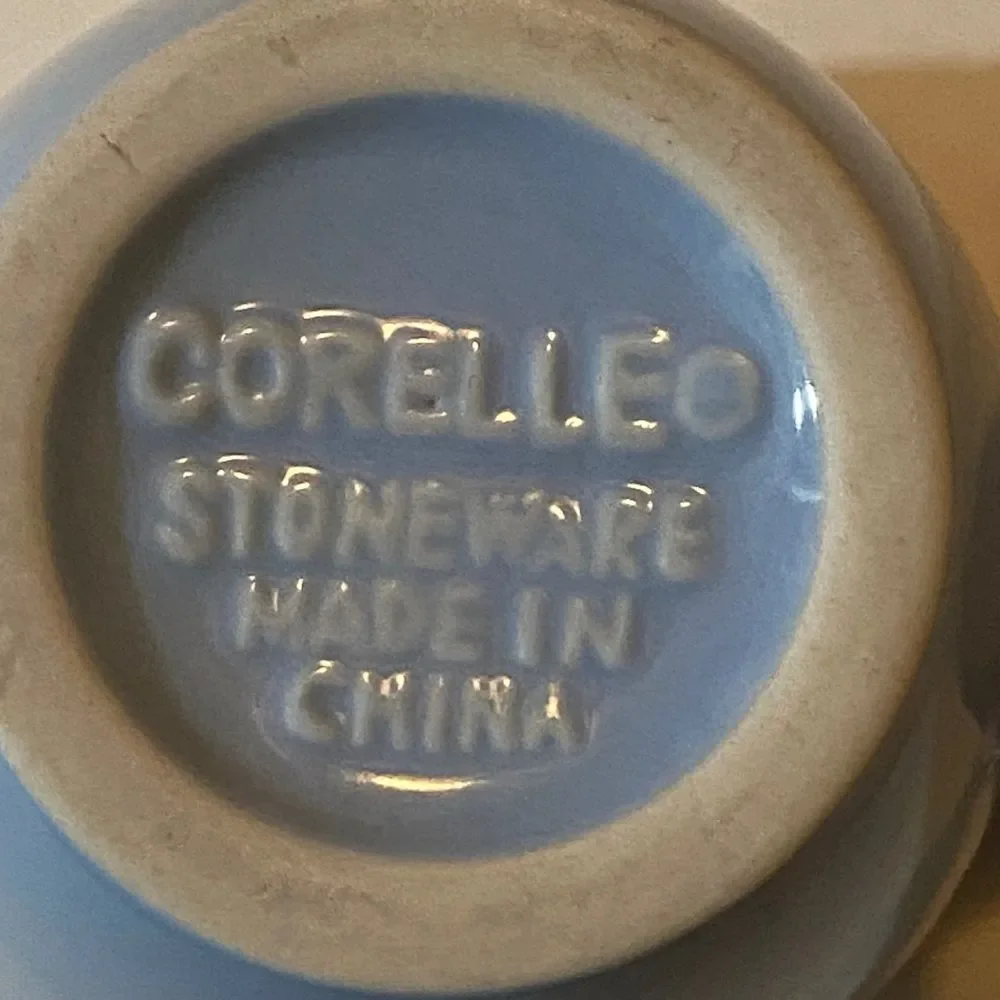 10X)50 Corelle Sky Blue Stoneware Cup